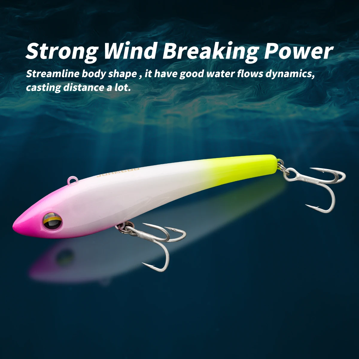 Señuelo de vibración de fundición larga que se hunde VIB 135mm 73g señuelo de pesca cebo duro Artificial gancho fuerte para Señuelos de Pesca de Mar de atún GT