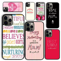 La mejor funda de teléfono para el día de la madre de la mamá para iPhone 17 Air 16 15 14 12 13 PLUS 11 PRO MAX contraportada Fundas Shell