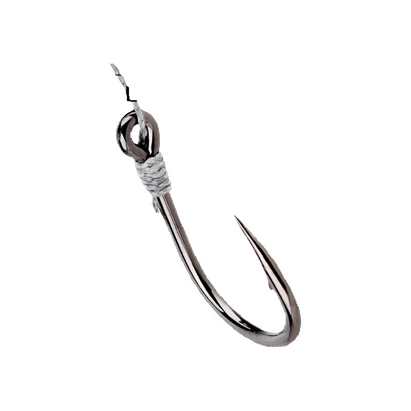 Mustad-anzuelos de pesca originales, 10827 4X, anzuelo fuerte, cebo vivo, tabla de hierro con púas - imagen 5