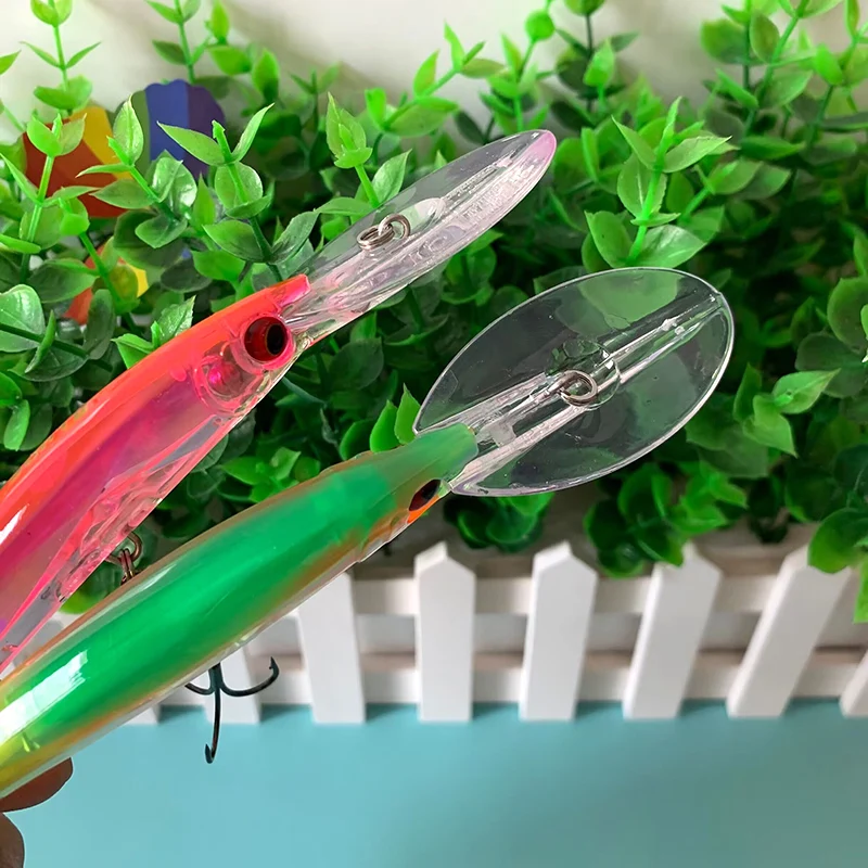 Testar-cebos duros de Pesca para curricán, Señuelos de Pesca de 130mm y 24g de fundición larga, pececillos artificiales, Wobblers de profundidad de buceo para lubina y Lucio - imagen 5