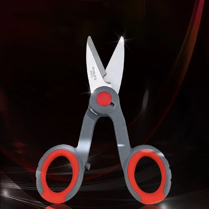 Tijeras de acero inoxidable japonés, aparejos de pesca al aire libre, alicates de pesca portátiles, línea de PE, ciclismo, senderismo, línea trenzada, cortador de señuelos - imagen 4