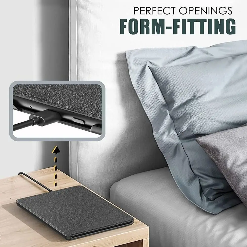 Para Kindle Basic 2024 (12a generación) funda inteligente tipo libro de cuero carcasa protectora para lector electrónico de 6 pulgadas C2V2L3 encendido/apagado automático - imagen 5