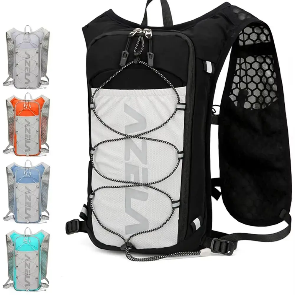 Mochila ligera para correr, chaleco reflectante con correa ajustable, chaleco de almacenamiento para botella de agua corriente con soporte para teléfono - imagen 2