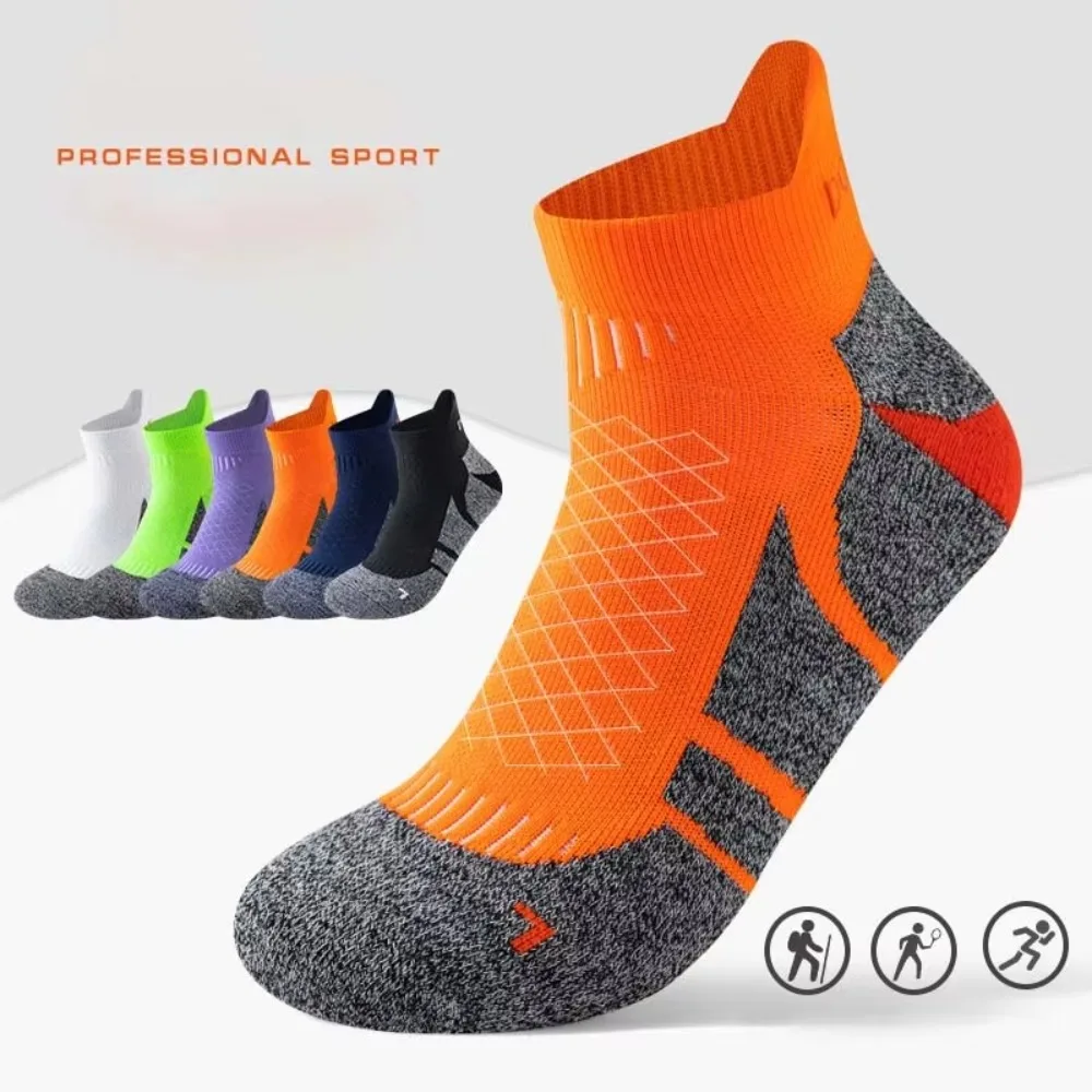 Calcetines running cortos acolchados – Antideslizantes para maratón - imagen 2