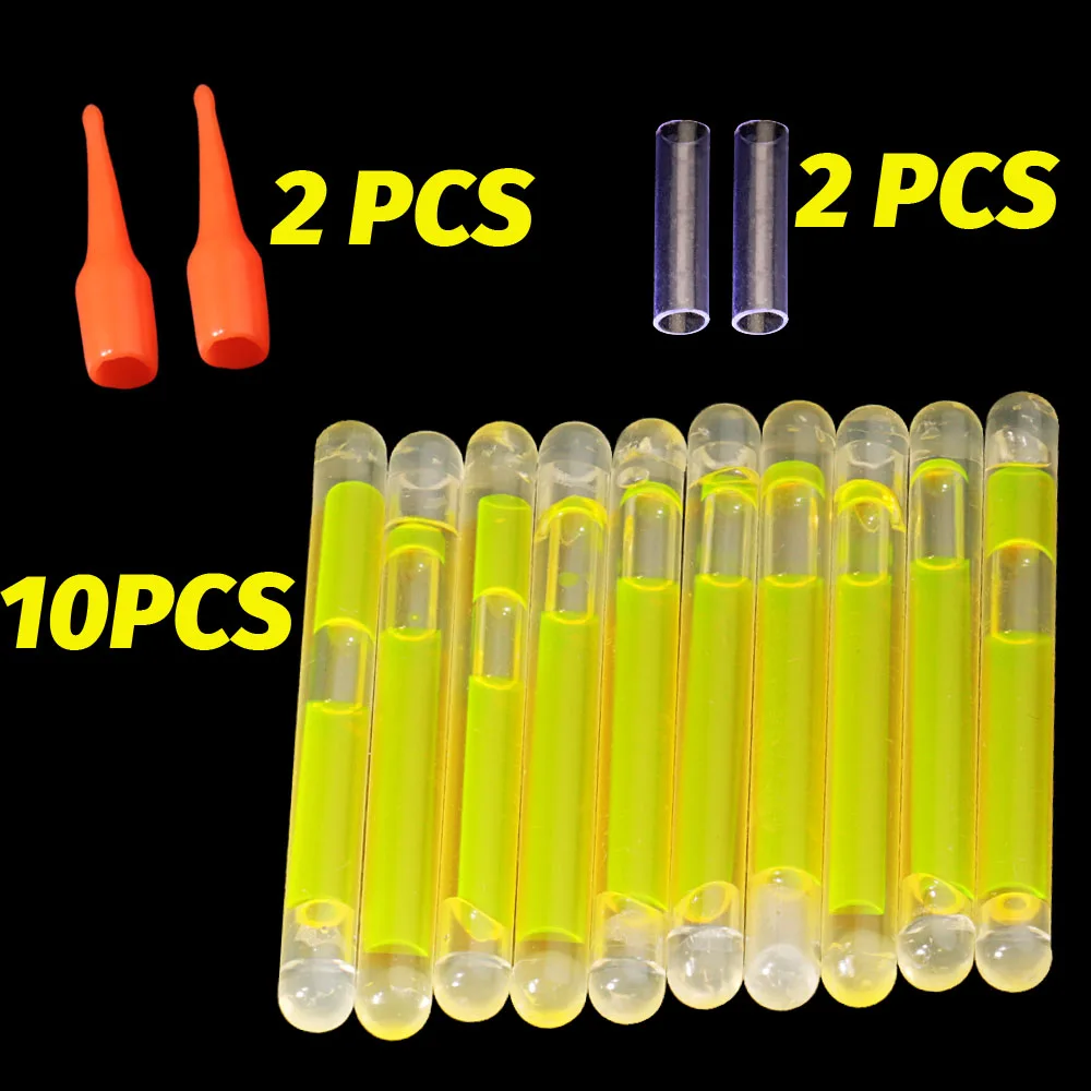 Barra de luz fluorescente para flotador de pesca, barra de luz nocturna brillante de color oscuro, 4,5x40mm, 10 unids/lote por bolsa - imagen 4