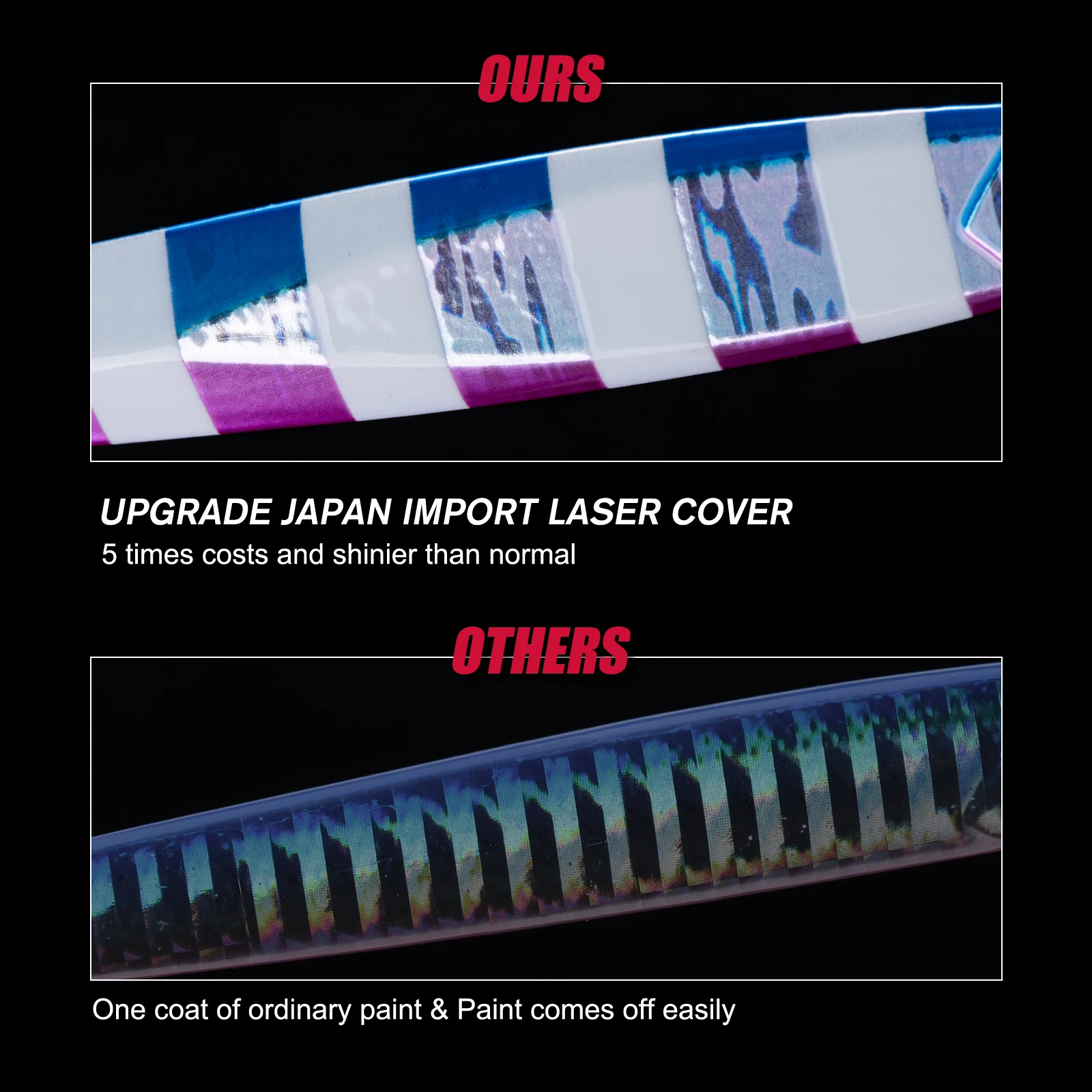 Goture 80G 100G 150G plantillas de fundición larga plantilla de Metal señuelo de pesca pesca en barco costero cebo de pesca de agua de mar con 18 #   20 #   24 #   Gancho - imagen 3