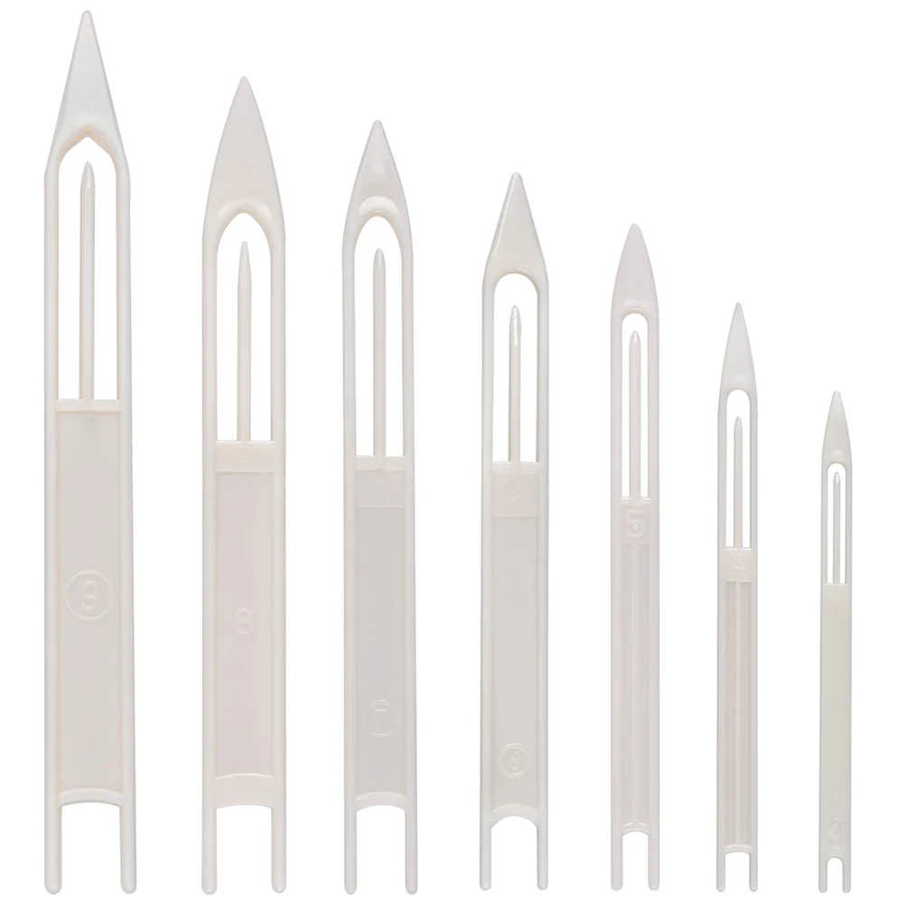 Navajas de aguja para red de pesca, red fundida de plástico, aguja de reparación, herramientas de equipo de línea de reparación, 2 uds. - imagen 2