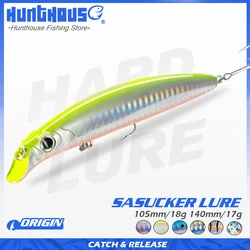 Hunthouse Sasuck Jerkbait flotante sin labios – Para lubina 140mm 17g