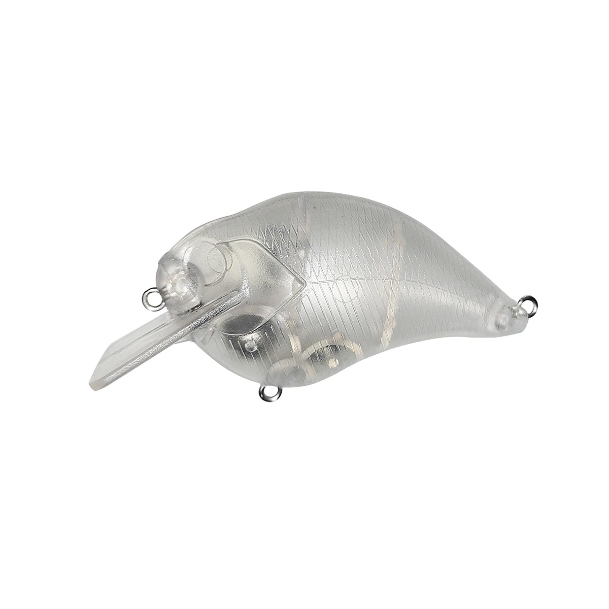 10 Uds Squarebill Crankbaits DIY señuelo sin pintar billete cuadrado manivela flotante cebo sonajero Señuelos de Pesca cuerpo en blanco - imagen 3