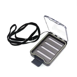 TAKEDO LF04 caja de pesca impermeable para moscas trucha y salmón