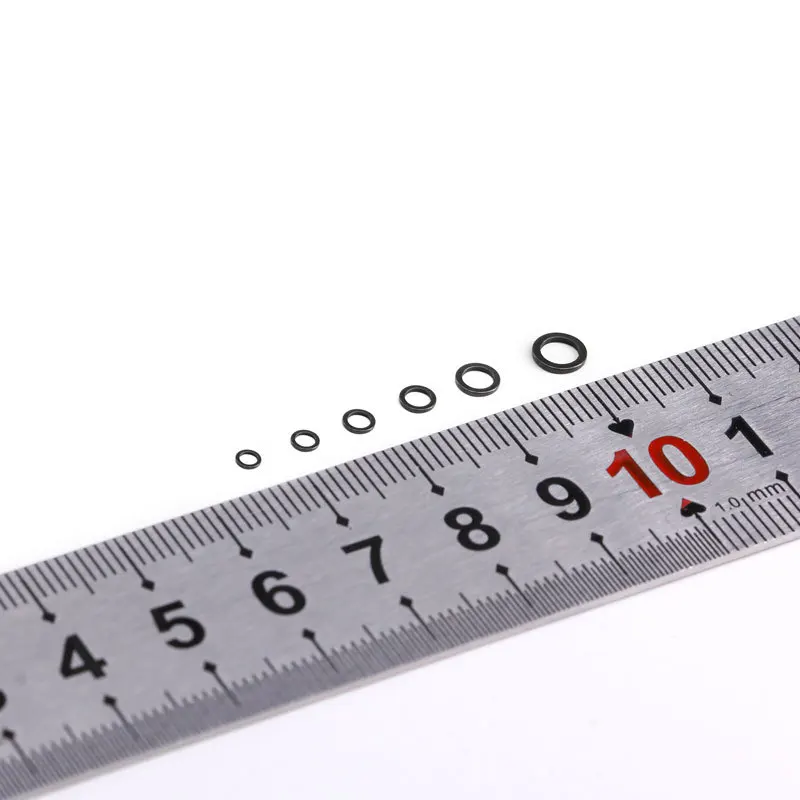 OUZEY 100 Uds pesca de carpa conector redondo anillo aparejo acero inoxidable cambio rápido negro mate O anillos accesorios aparejos - imagen 3