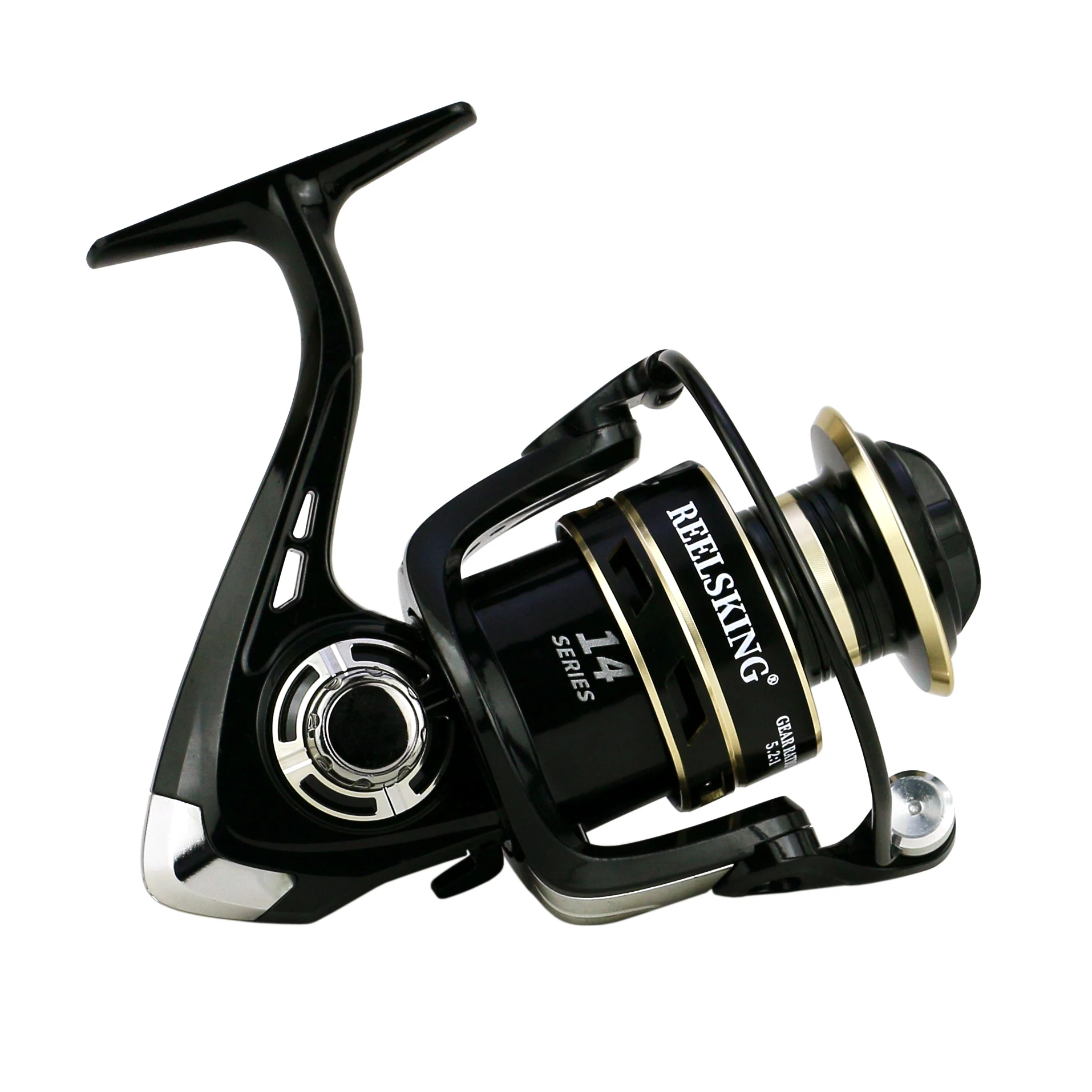 carretes de pesca para mar, herramientas de pesca, caña spinning, Carrete de pesca giratorio 5,2: 1, Ratio de engranaje, carrete de Metal, AE2000-7000, rueda de pesca de agua salada, aparejos de pesca de carpa - imagen 5