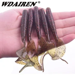 Jig Wobblers cebo silicona olor pescado camarón para carpa lubina