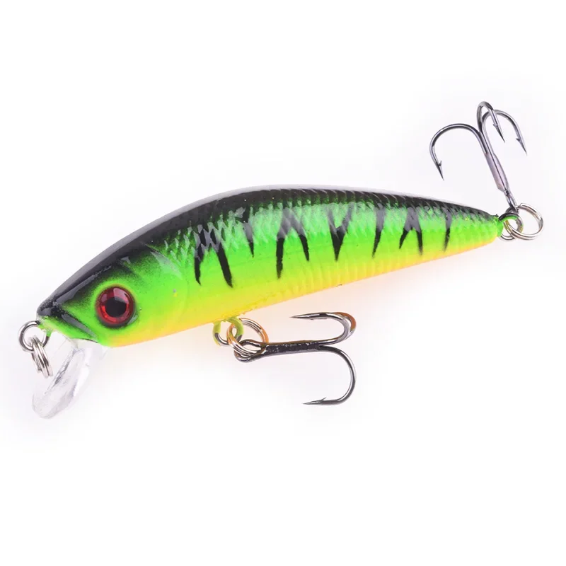 Señuelo de pesca de pececillo de plástico láser, 72mm, 7,5g, ojos 3D, Crankbait Wobblers, cebo duro Artificial para aparejos de pesca de carpa lubina, 1 ud. - imagen 3