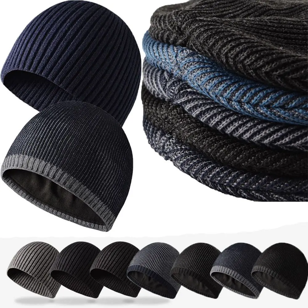 Gorro de punto con cobertura a prueba de viento para invierno cálido - imagen 3