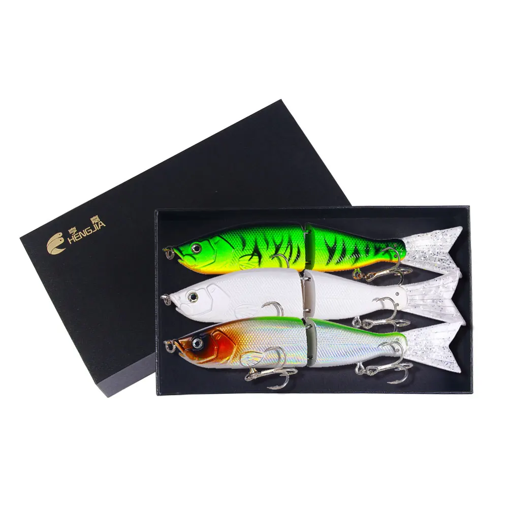 Juego de señuelos de pesca multiarticulados, regalo para papá, Día de San Valentín, cebo duro realista para lubina, Pike, Zander, aparejos depredadores, 3 uds. - imagen 2