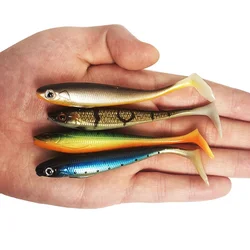 Señuelos T Shad Jig Head Wobbler de vinilo para pesca