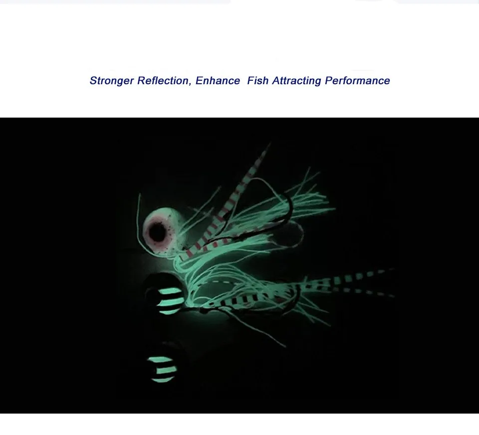 ALASICKA, 1 unidad, 60G, 80G, brillo Tai Kabura, Señuelos de Pesca Jigging, plantillas deslizantes, plomo para pargo, canguera, barco de mar, pesca, cebos Tenya - imagen 5