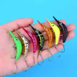 Señuelo Minnow Mini Crankbait afilado para lubina y trucha