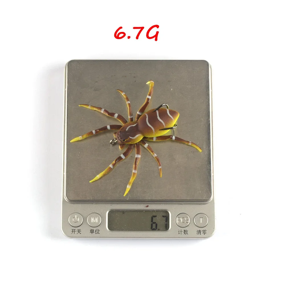8 cm/7g aranha isca macia iscas simulação isca macia aranha silicone prima mar isca artificial pesca equipamento - imagen 5