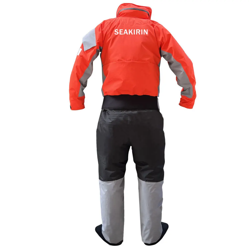 Traje de secado con capucha desmontable para hombre, traje de Kayak impermeable y transpirable contra agua fría y cálida, ropa de rescate de invierno - imagen 5