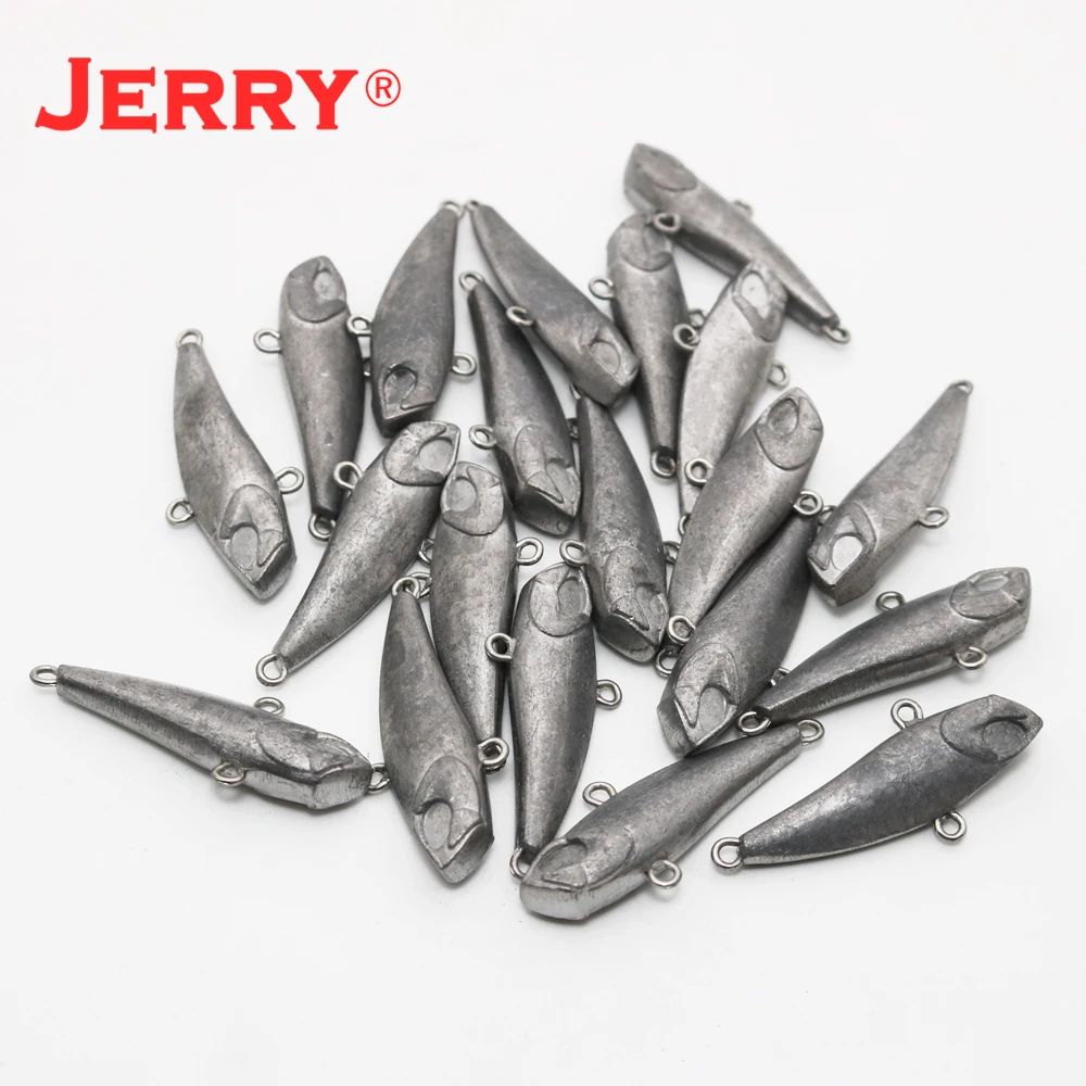 Jerry REAPER 10g 15g 20 unids/lote sin pintar Metal fundido Jig cuchara Shore Casting Jigging pescado lubina señuelo de pesca cebo Artificial T - imagen 4