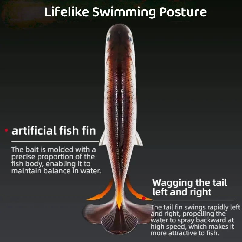 Swolfy 7pcs 20CM/130G Big Size Zeevissen Lokken Zachte Simuleren Swimbait Crank Aas voor diepzeevis Pike Pesca Visgerei - imagen 2