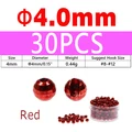 30PCS 4.0mm Red