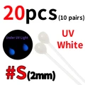 20pcs S white