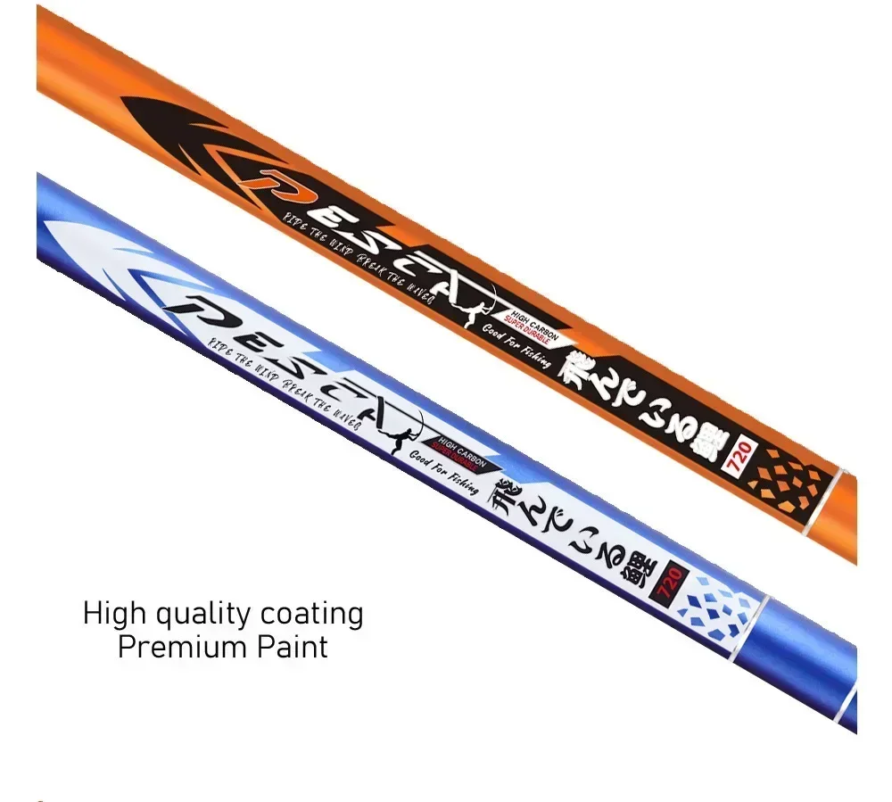Cañas de pesca de alta calidad con pintura premium para una mayor durabilidad y rendimiento