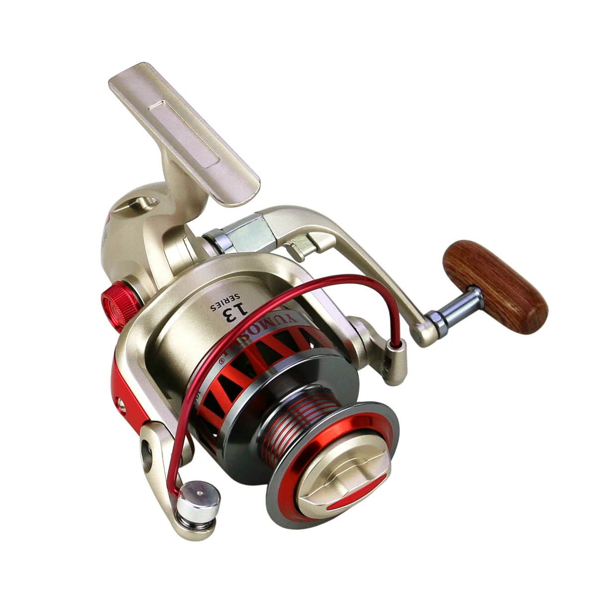 Carrete de pesca giratorio de Metal 2024: 5,5, 7:1, aparejos de pesca, relación de engranaje de rueda, carrete de pesca giratorio completo, 1/4 - imagen 4