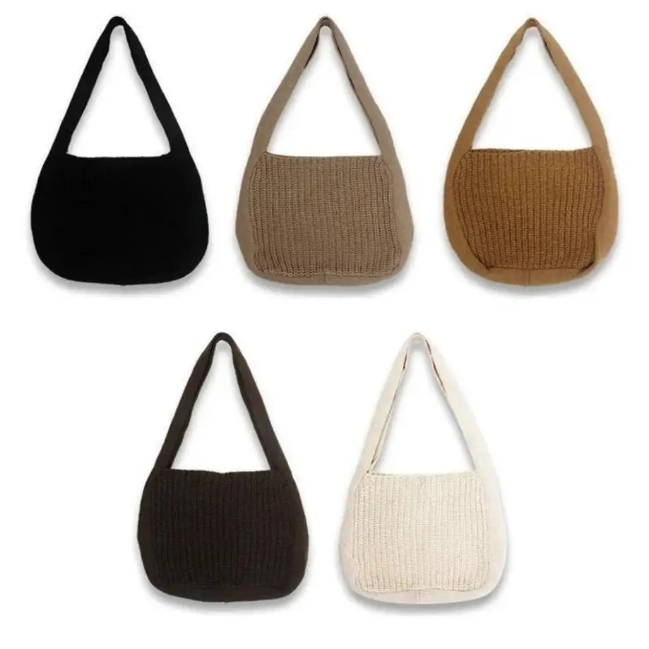 Bolsos de punto tejidos de hombro para mujer – Gran capacidad y estilo casual - imagen 5