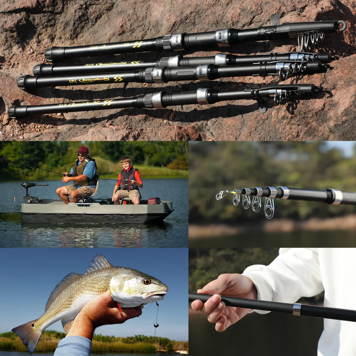 Caña Telescópica Carbono Sougayilang Baitcasting Agua Salada 2,1-3m - imagen 4