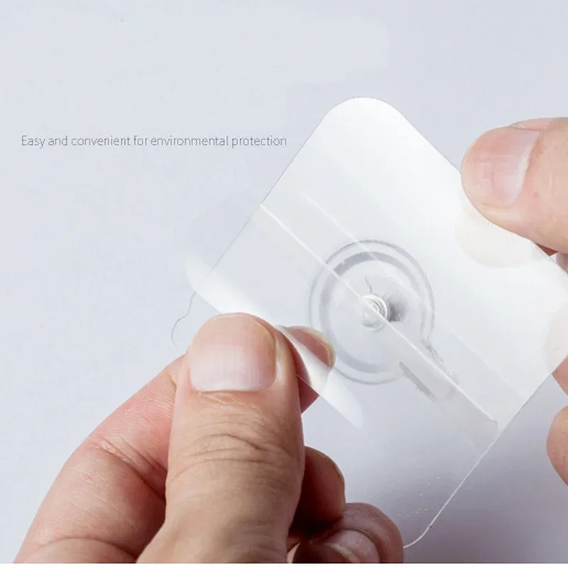 5 unid/set de gancho de uñas adhesivo fuerte de PVC, póster de pared, pinturas decorativas, sin costuras, impermeable, duradero, gancho para cocina y baño - imagen 5