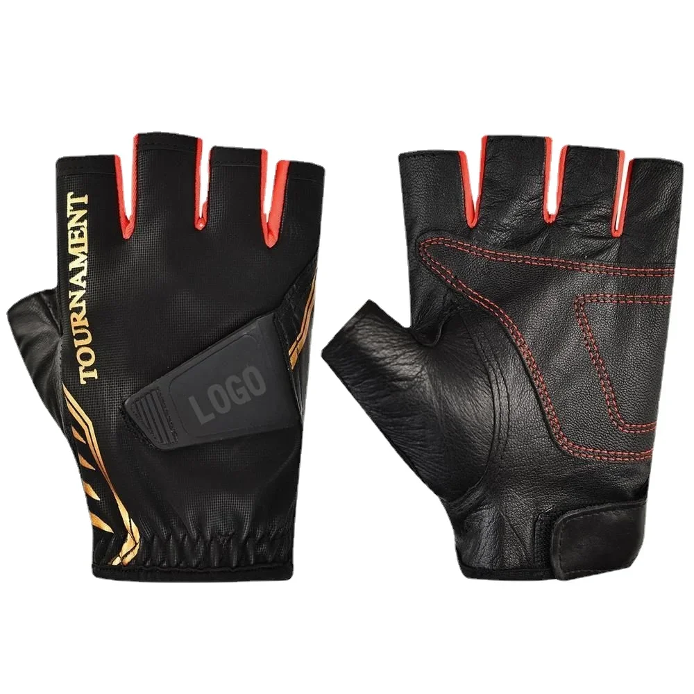 Guantes de pesca impermeables cuero genuino para hombre alta gama - imagen 5