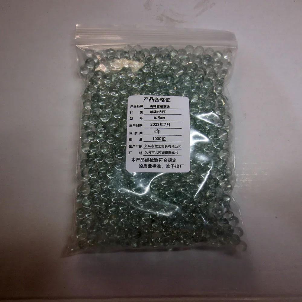 Bola de cristal transparente para decoración de Acuario, cuentas de vidrio sólido de 6,9mm para decoración de jardinería, bolas de cristal de 6,9mm - imagen 5