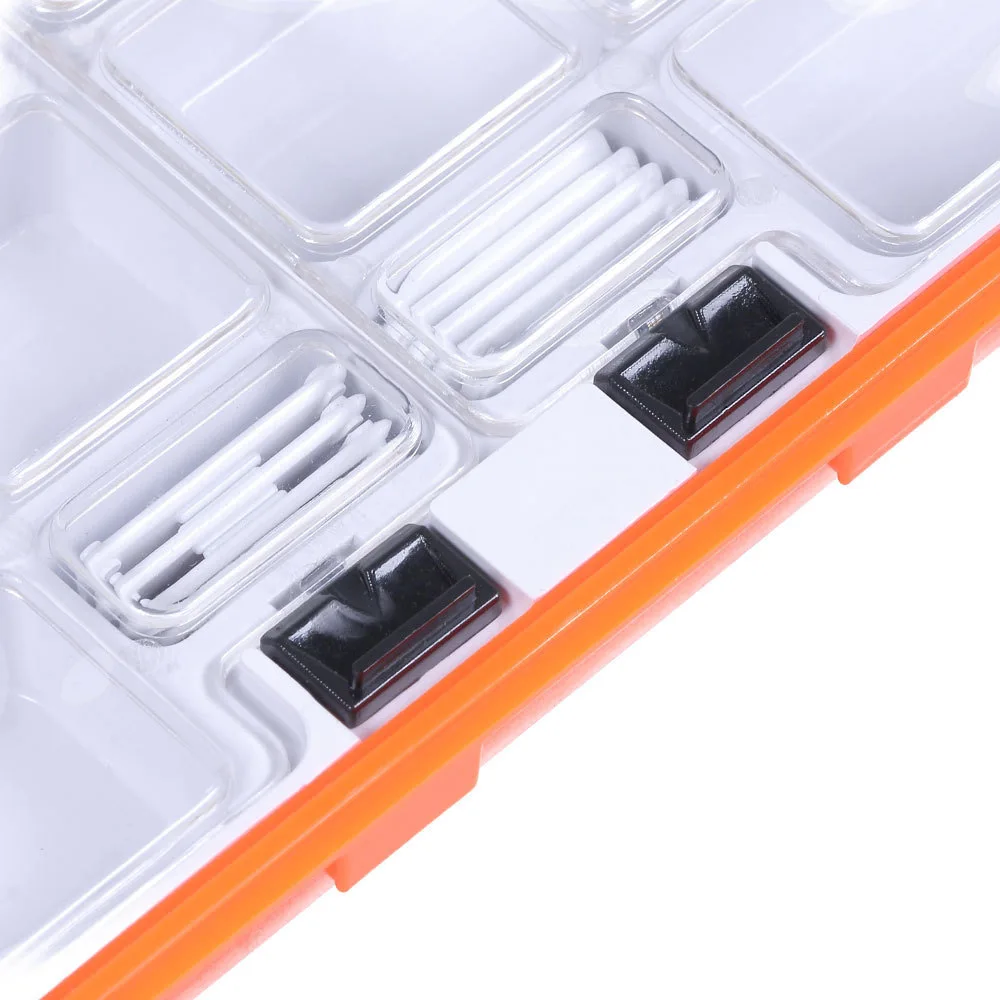 Caja de aparejos de pesca a prueba de agua, caja de herramientas de almacenamiento de señuelos de cebo de gancho, bandeja portátil multifuncional - imagen 5