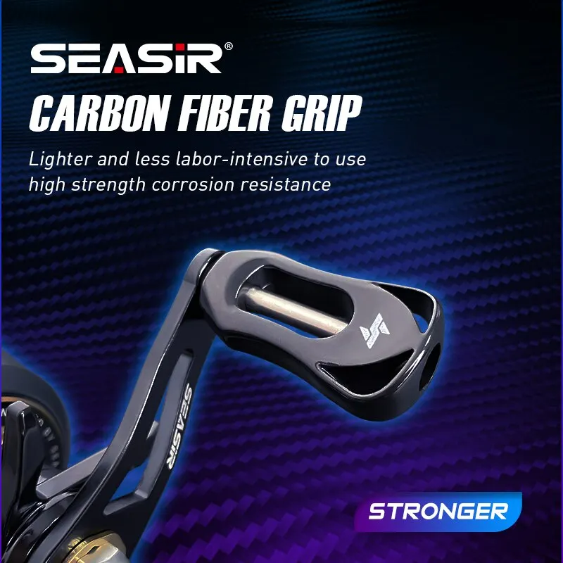 Carrete Baitcasting SEASIR Cast-X – Mango carbono - imagen 2