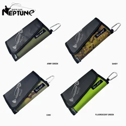 Nueva bolsa de almacenamiento de señuelos de pesca, bolsas de cebo impermeables, bolsa de aparejos de pesca con mosquetón, estuche de cebo suave portátil, herramienta de mar