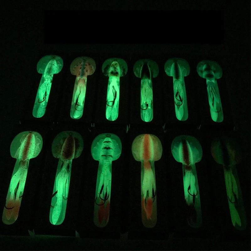 Plantillas de cabeza de pulpo de 60G, 15cm para pesca en barco, pesca en aguas profundas, plantillas de calamar, cebos blandos biomiméticos, accesorios de pesca, 1 Uds. - imagen 4