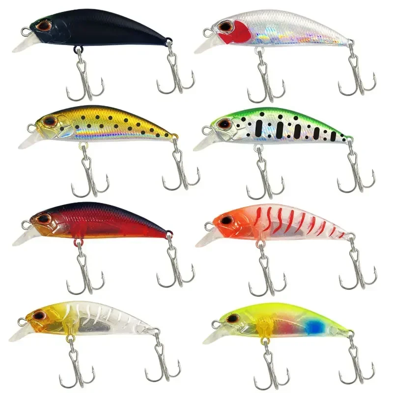 Señuelos de Pesca hundidos Micro Minnow 5cm 3,5g Jerkbait Wobbler vibración Swimbait cebo duro Artificial aparejos de Pesca - imagen 2