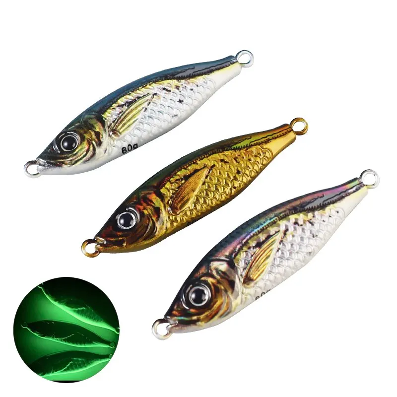 TAIYU Little Jack – Cuchara Metálica Luminosa 60g para Jigging Lento y Shore Casting - imagen 5
