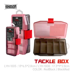 Kingdom-caja de aparejos de Pesca, anzuelos, compartimentos para cebos, caja de almacenamiento, caja de aparejos de Pesca para accesorios de Pesca