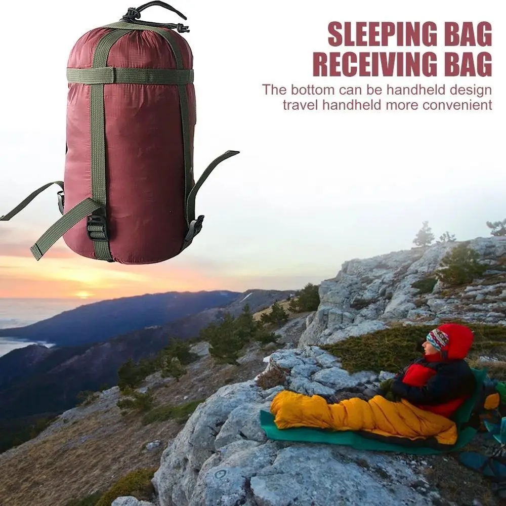 Bolsa compresión saco dormir camping emergencia