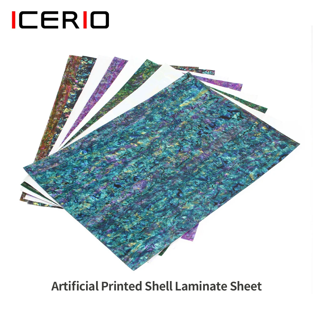 Impresión ICERIO, hoja de concha de abulón Flexible, hoja adhesiva de chapa Paua, señuelo laminado, fabricación de decoración de caña de pescar Materal - imagen 3