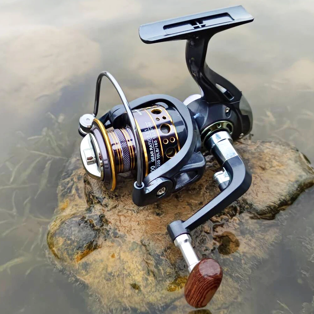 Carrete de pesca de carpa de alta calidad, carrete de Metal, carretes giratorios con señuelo, modelo 2000/3000/4000/5000/6000/7000, pesca en agua dulce y salada - imagen 5