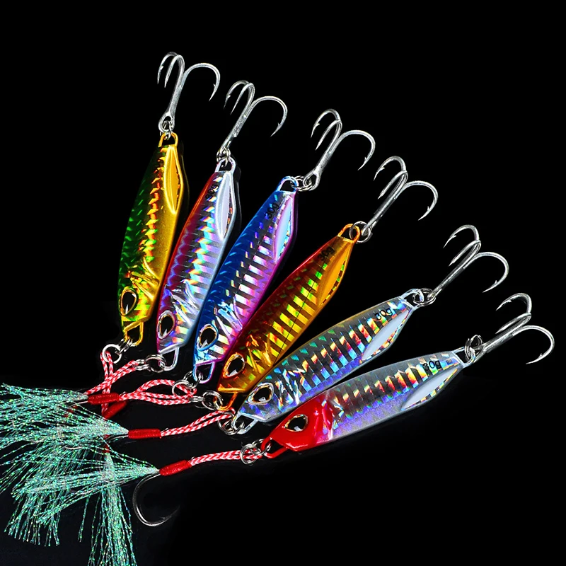 Señuelo de Pesca con lentejuelas de Metal, 10/15/20/30/40/50g, Crankbait, Jig Shads, cebos Wobbler, señuelos de agua de mar, Iscas artificiales Para Pesca - imagen 5