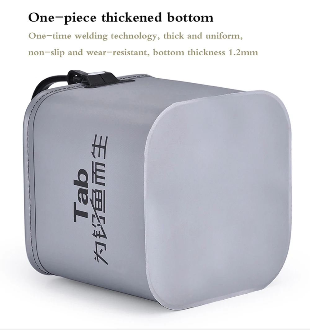 Cubo de pesca Eva de 4L, contenedor de cebo vivo multifuncional plegable para agua, accesorio de pesca de carpa - imagen 5