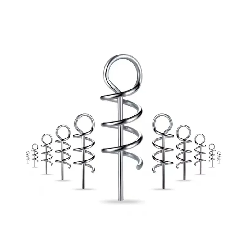 Aparejos de pesca PDLuya, cebo blando, conector de clavija de bloqueo de resorte, pin de cebo falso, gancho de manivela, accesorios de pesca de mar colgantes anti-inferior - imagen 2