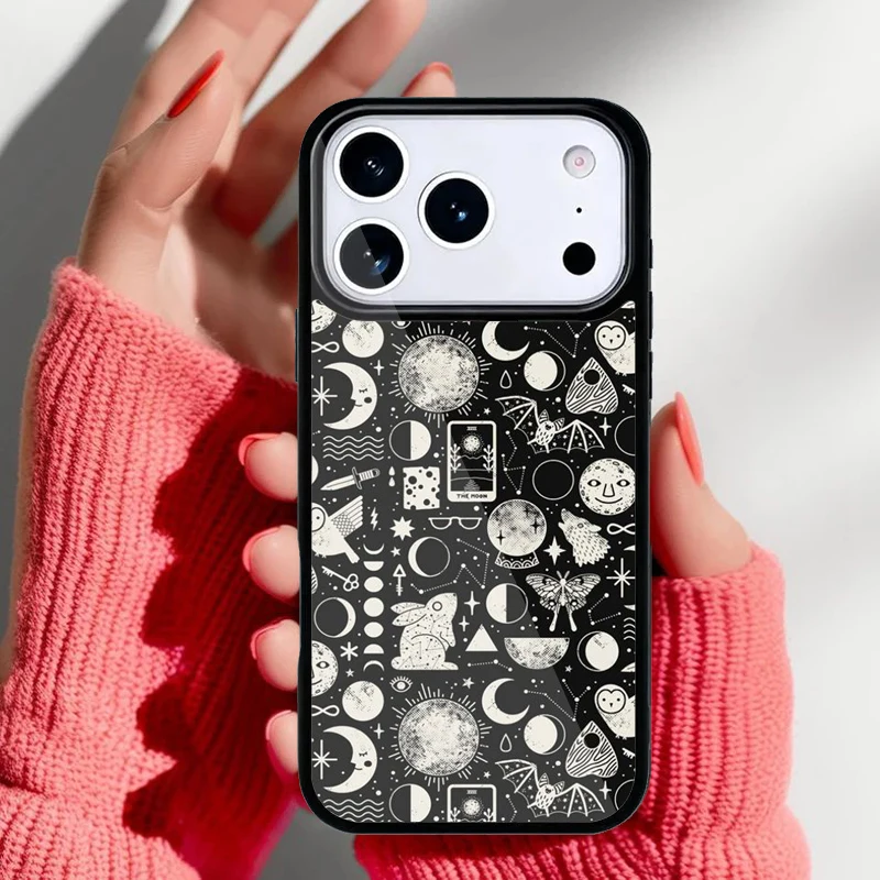 Diseño lunar en tono azul profundo